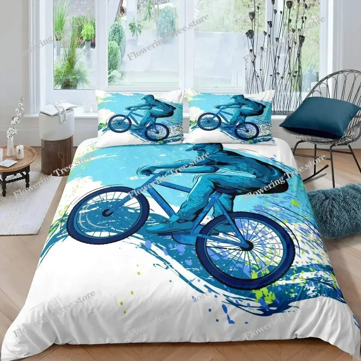 Bicycle Duvet Cover Set Microf - Mountain Biking Europe ulasan dan harga