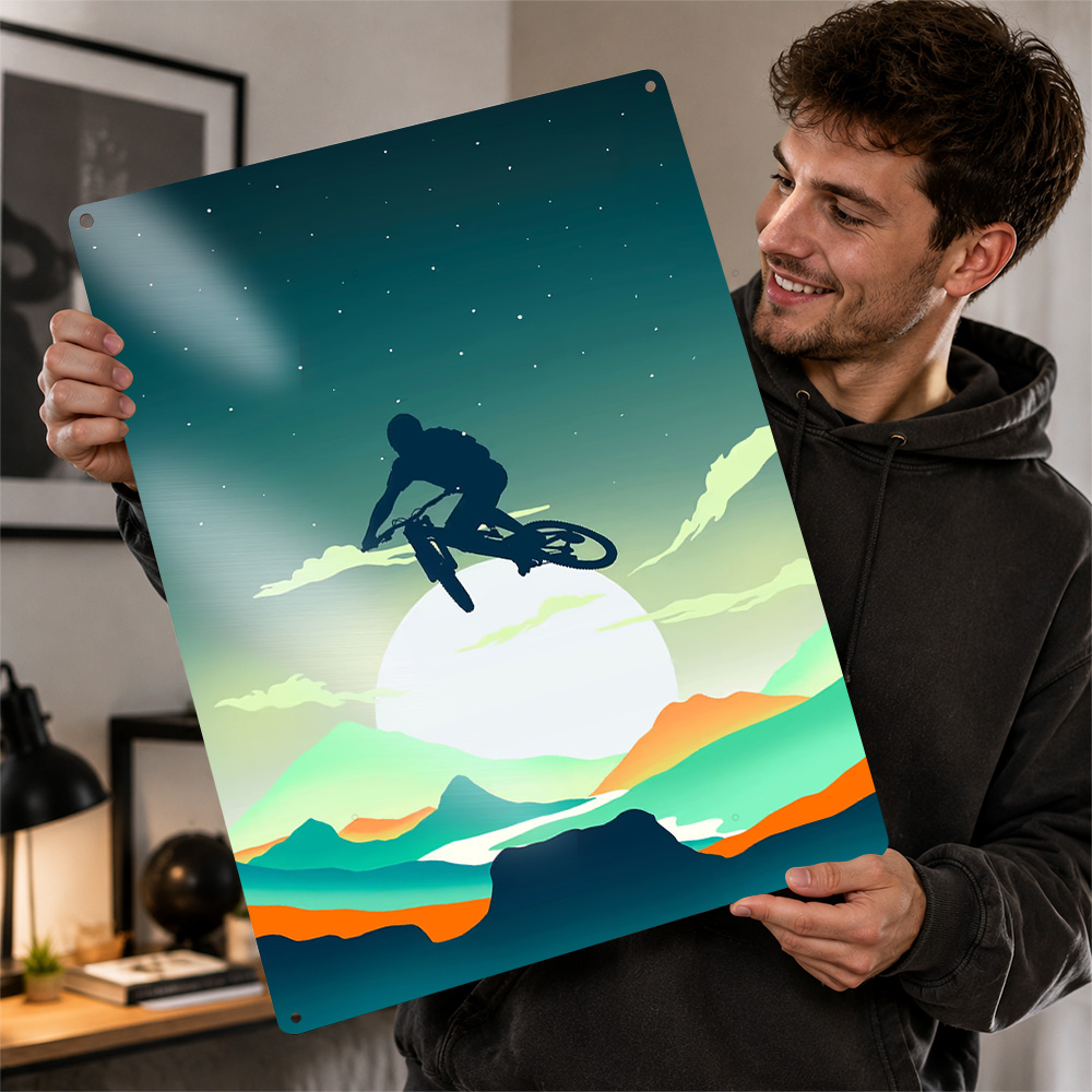 Mountain Bike Textured Poster  - Mountain Biking Europe ulasan dan harga
