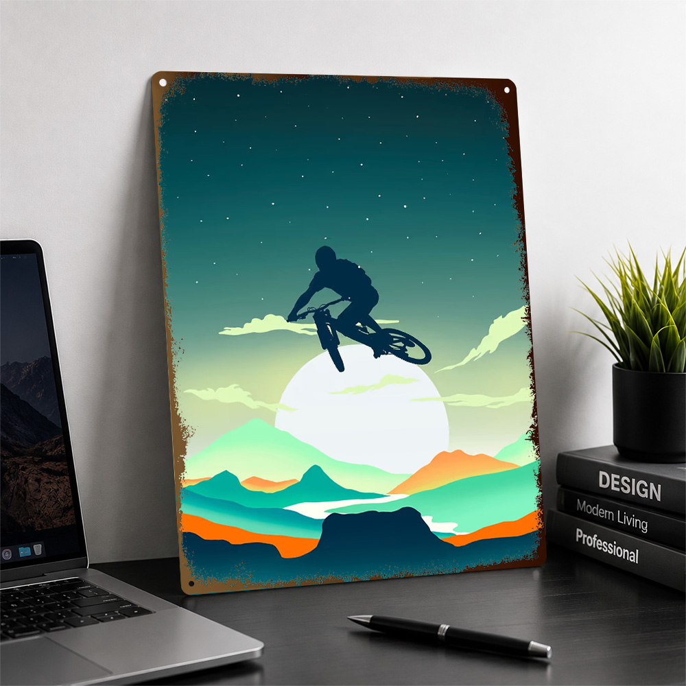 Mountain Bike Textured Poster  - Mountain Biking Europe ulasan dan harga