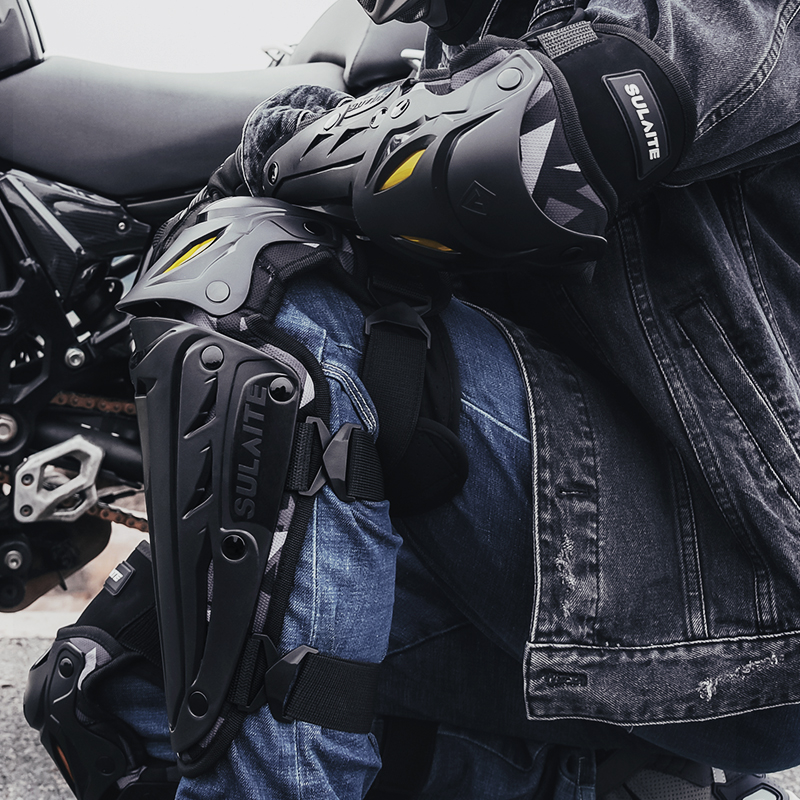 Motocross Knee Pads Moto Prote - Mountain Biking Elbow Pads ulasan dan harga