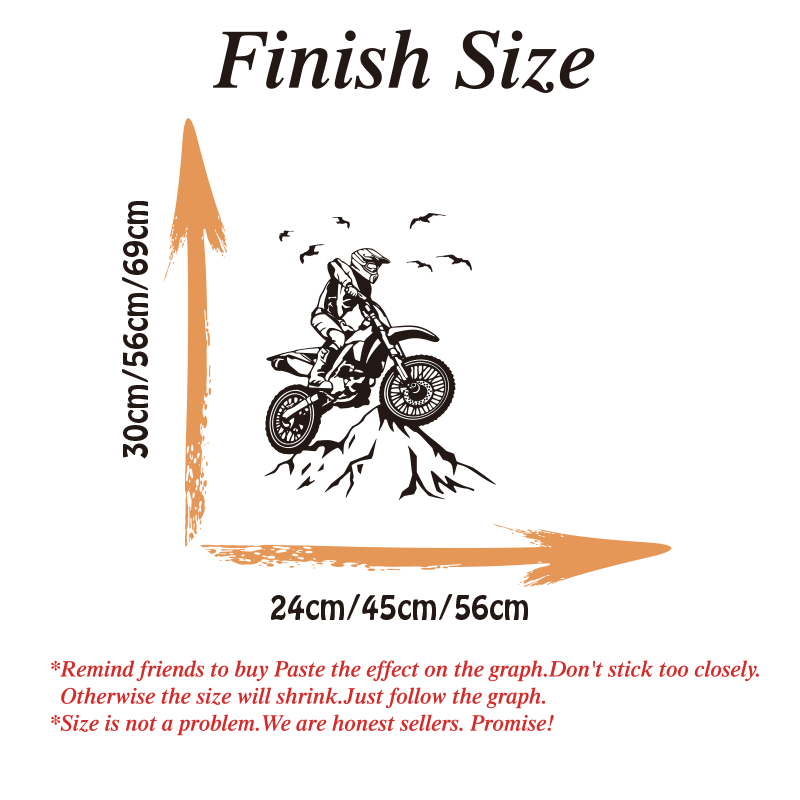 Dirt Bike Mountain Wall Sticke - Mountain Biking Europe ulasan dan harga